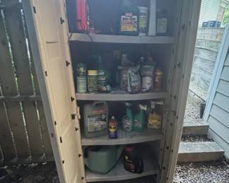 Outdoor storage cabinet.