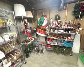 Christmas, Halloween and Easter decor.