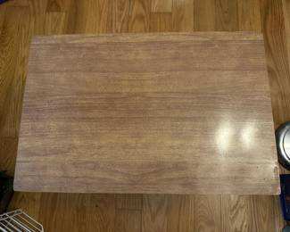 Vintage Mid-Century 2-Tier Wood End Table / Accent Table