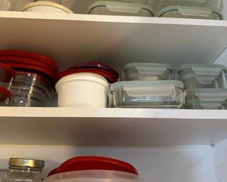 Glass & Plastic Food Storage Container Lot