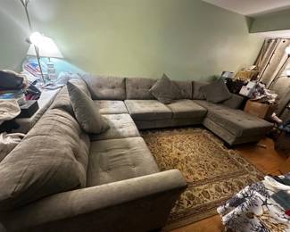 3-Piece U-Shaped Sectional Sofa with Right-Facing Chaise Lounge