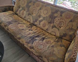 Vintage Rattan Sofa