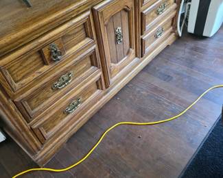 Broyhill solid wood vintage dresser