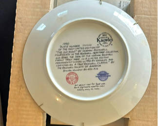 Lot 138: Norman Rockwell decorative plate collection (4 plates)