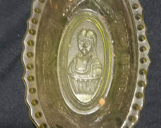 Lot 50: "Loves Request is Pickles" Green Glass