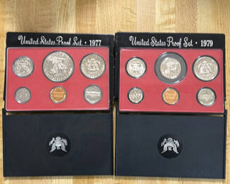 Lot 60: United States Proof Sets (1977 and 1979)