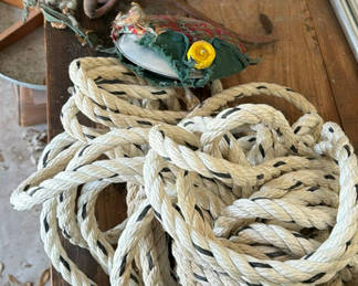 Lot 18: Rope,hardware, and sewing supplies