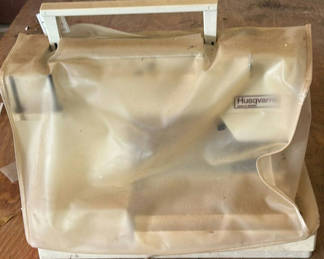 Lot 119: Husqvarna Viking Classica 100 sewing machine with dust cover and workshop vise