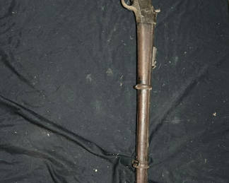 Lot 167: Antique muzzle-loading rifle