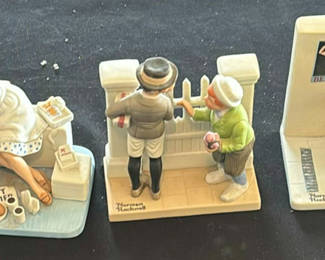 Lot 132: Norman Rockwell Ceramic Figurine Collection