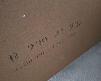 Back of Bassett dresser