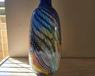 Murano style art glass vase