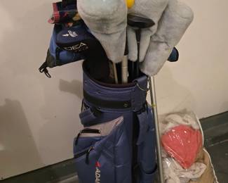 Women's Adams golf clubs with bag