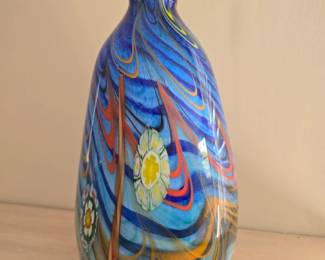 Murano style art glass vase