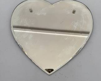 Vintage heart shaped mirror