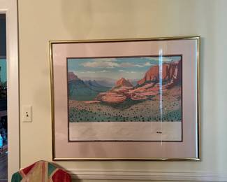 Jane Crowell framed silkscreen