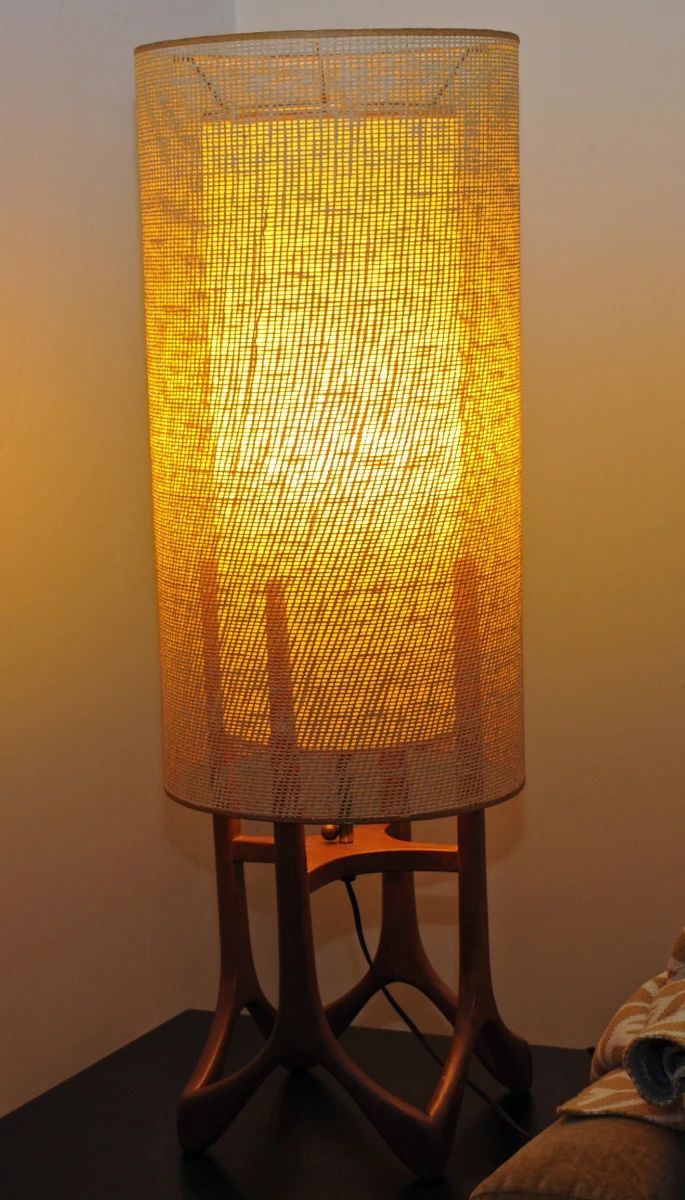 Vintage Mid Century Modern Modeline of California Table Lamp Designed by Arthur Jacobs, 1950s
