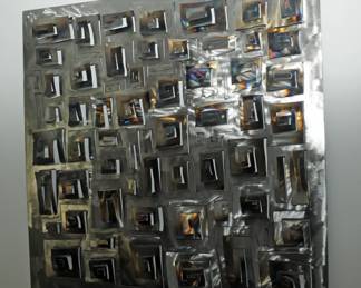 Three Dimensional Cut Metal Wall Sculpture