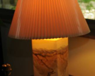 Signed Bechler Ceramic Table Lamp