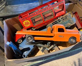 Lot of Pressed Metal Trucks