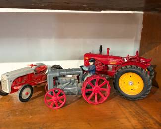 Lot of 3 Die-Cast Tractors