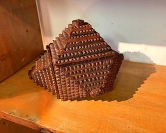 Tramp Art Wooden Box