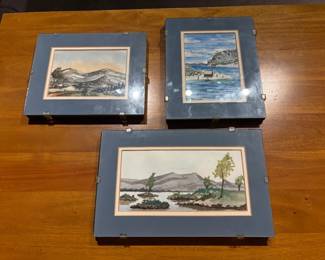Triptych - Original Watercolors