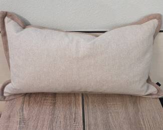 Lot #256 - Newport Solid Rectangle Pillow Cover With Duck Feather Pillow Insert