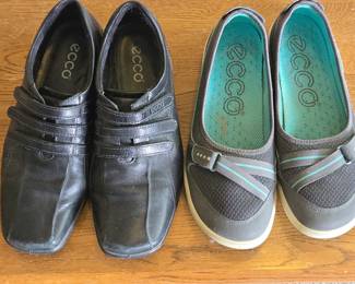 Lot #232 - ECCO Casual Leather & Mesh Sneakers Combo - Comfort Footwear for Everyday Use - Size 6.5-7.5