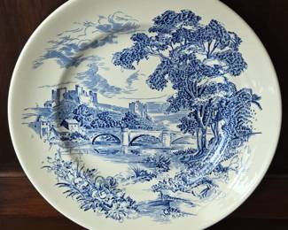 Wedgwood Countryside Blue and White Porcelain Decorative Plate
