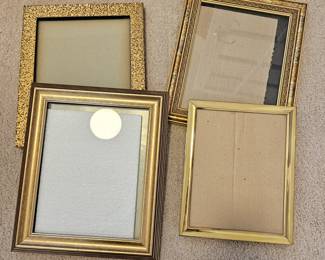 Lot #127 - Vintage Gold Tone Photo Frames with Ornate Detailing
