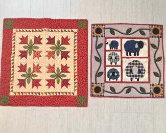 Lot #205 - Handmade Quilted Table Runners with Patchwork Designs