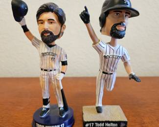 Lot #139 - Colorado Rockies Todd Helton 20th Anniversary Bobblehead & Forever Collectibles Bobblehead