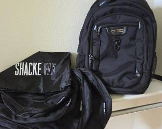 Lot #254 - Samsonite Black Backpack with Shacke Pak Packing Cubes