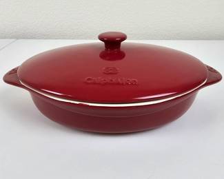 Calphalon Red Enameled Cast Iron Covered Baking Dish Oven Safe Cookware