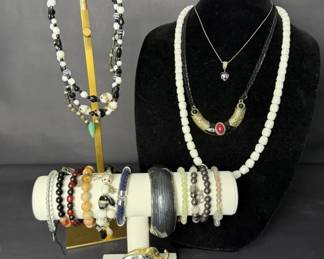 Statement Necklaces, Stretch Bracelets Elephant Brooch
