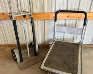 Hand Truck Rolling Platform Cart Pair