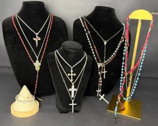 Assortment Of Cross Necklaces