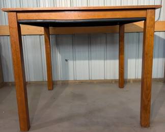 Wood Game Table Or Dining Table Counter Height