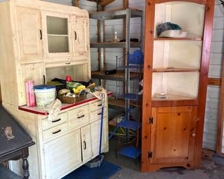Hoosier Cabinet & Corner Cabinet