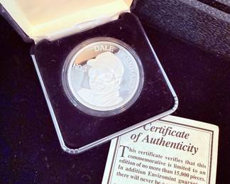 Dale Earnhardt .999 1 oz silver commemorative coin