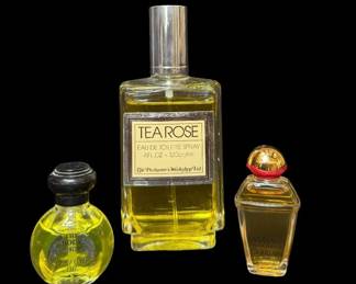 Vintage Fragrance Lot Guerlain Samsara, The Body Shop, Tea Rose