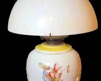 F G Company VictorianEra, Antique Oil Lamp Perfect Shape