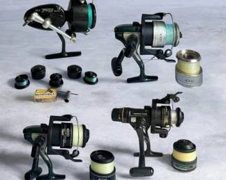 Ultimate 4Reel Spinning Outfit Garcia Mitchell Shimano Trio