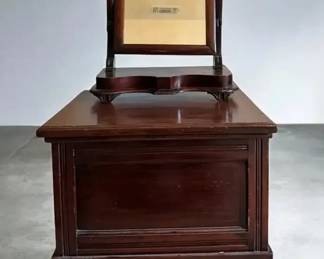 Victorian Bedroom Comforts Antique Commode Chair Dresser Mirror