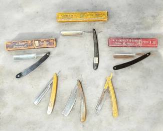 Vintage Razor Collection Sheffield, German American Masterpieces
