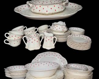 Vintage W.S. George Blushing Rose Dalrymple Lido Dinnerware Set