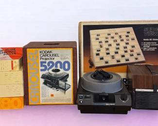Vintage Kodak Carousel 5200, Bell Howell, Sorter Trays