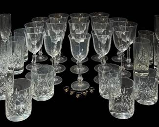 Stunning Vintage 24 Lead Crystal Cut Glass Collection