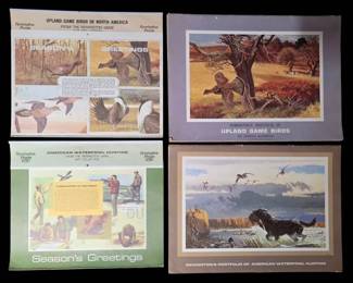 Vintage 1969 1971 Remington Peters Art Portfolios Calendars Bob Kuhn Wildlife Prints